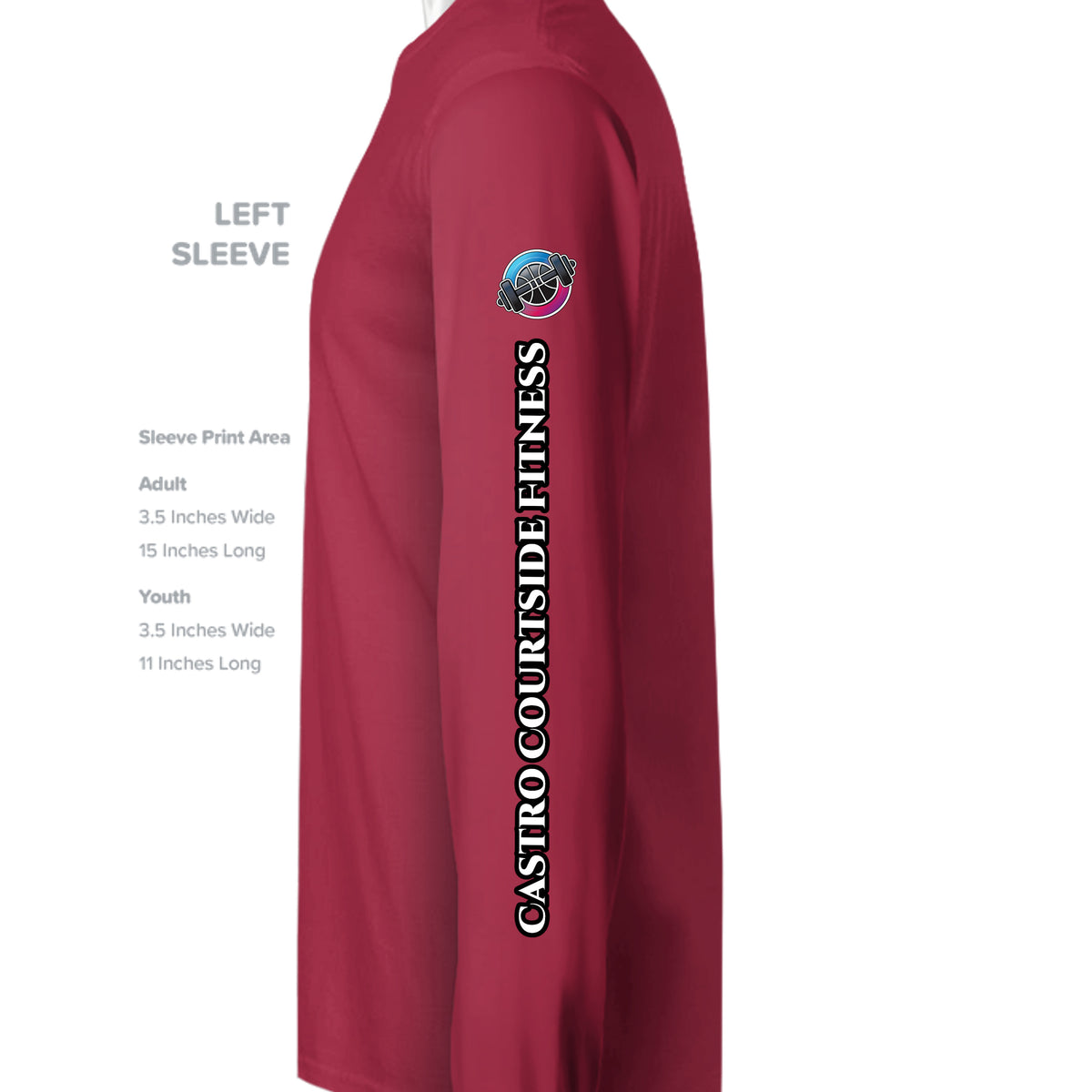 CHERRY RED - G180 - SLEEVE_LEFT