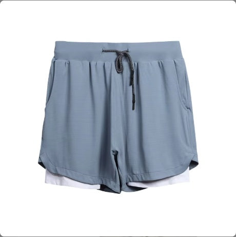 Men' Quick Dry 2-In-1 Gym Shorts