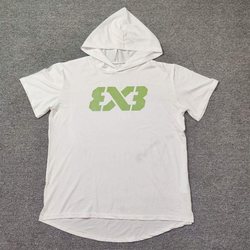 Basketball Short Sleeve Hoodie/T-Shirt