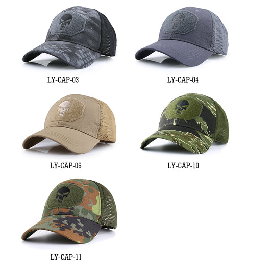 Skull embroidery baseball cap