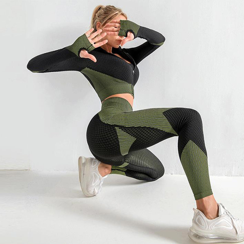 Women’s Three-Piece Yoga Set