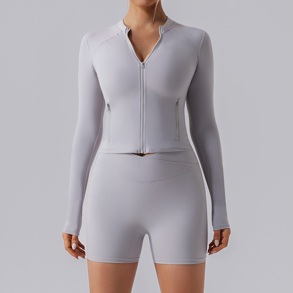 Women’s Long Sleeve Slim-Fit Yoga Cardigan