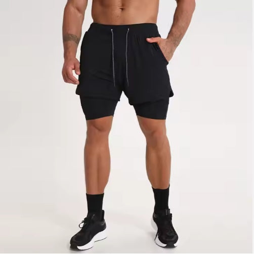 Men' Quick Dry 2-In-1 Gym Shorts