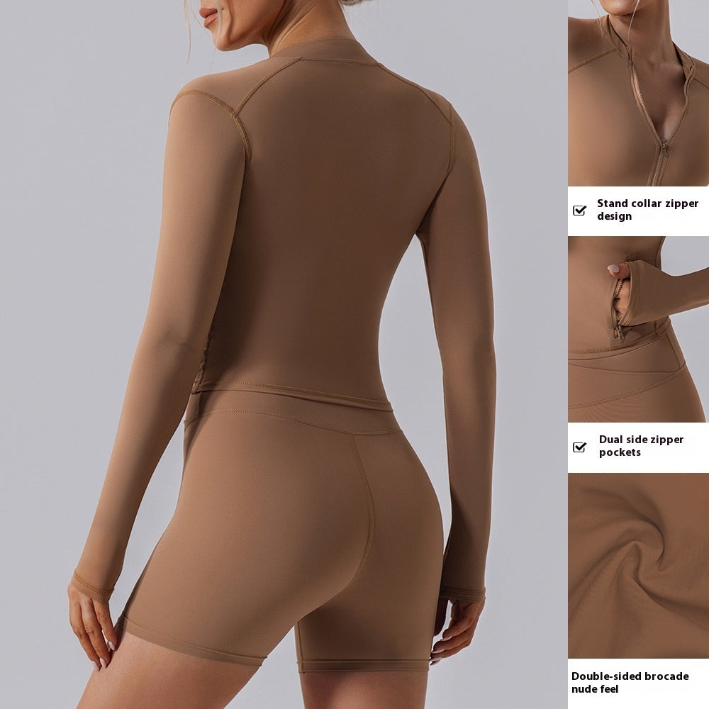 Women’s Long Sleeve Slim-Fit Yoga Cardigan