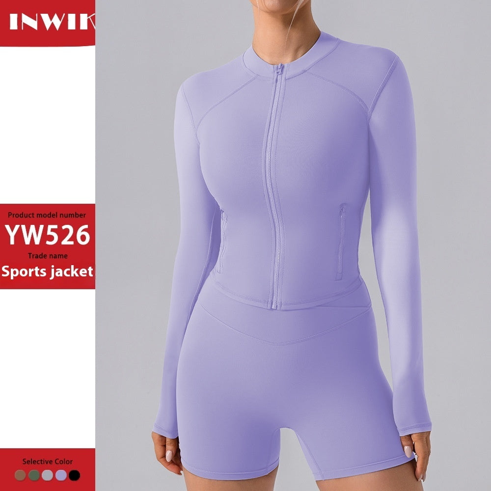 Women’s Long Sleeve Slim-Fit Yoga Cardigan
