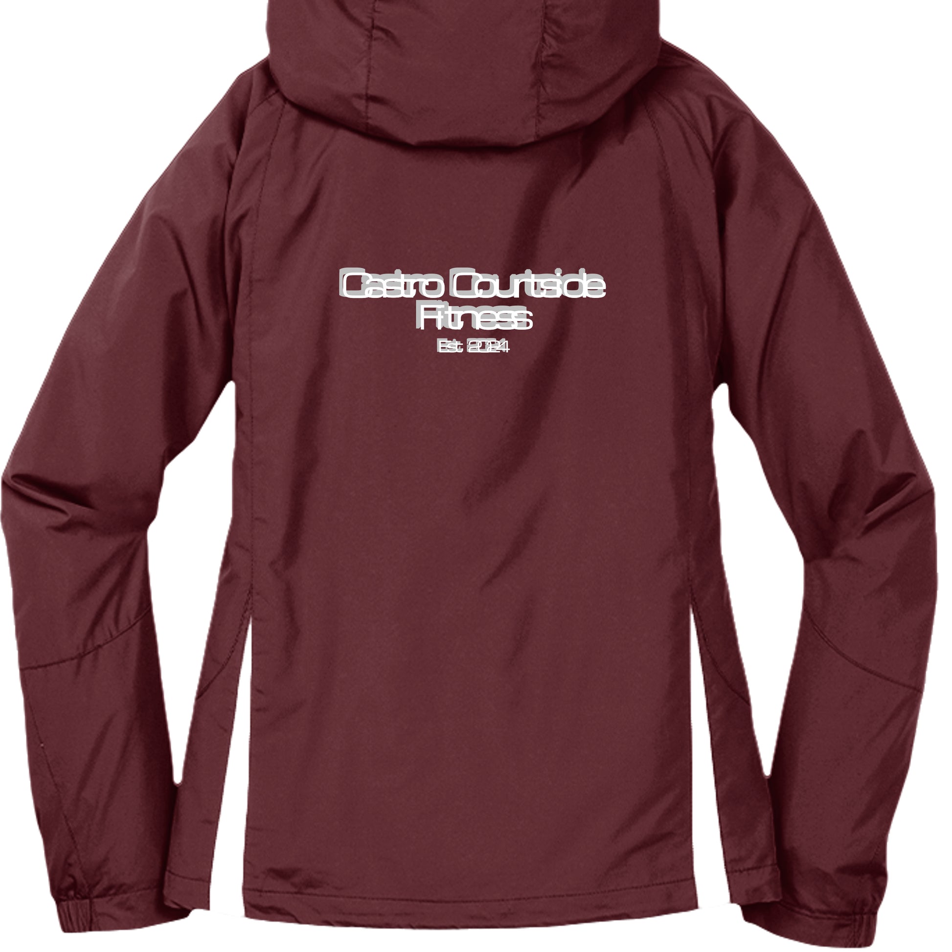 Maroon/ White - LST76 - BACK